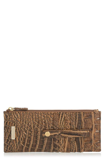 Brahmin 'melbourne' Credit Card Wallet In Hazelnut