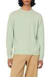 Sandro Crewneck Cashmere Sweater In Light Green