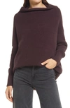 Free People Ottoman Slouchy Tunic In Black Raisin