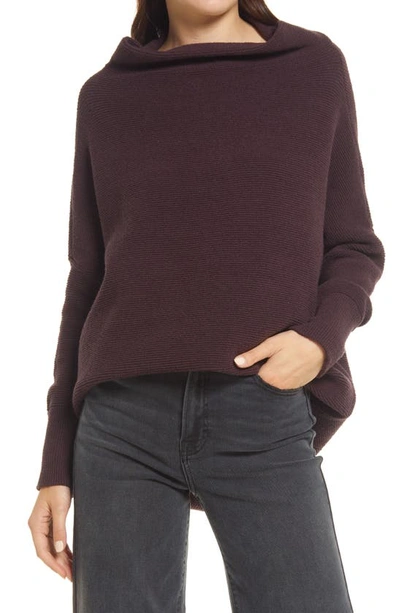 Free People Ottoman Slouchy Tunic In Black Raisin