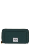 Herschel Supply Co Thomas Canvas Zip Wallet In Scarab