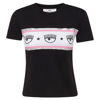 Chiara Ferragni Eye-print Cotton T-shirt In Black