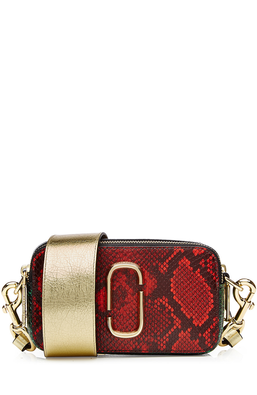 Marc Jacobs Snapshot Colorblock Snake Print Leather Shoulder Bag | ModeSens