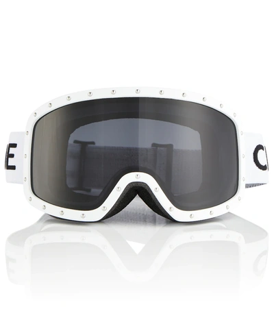 Celine Logo-jacquard Ski Goggles In White