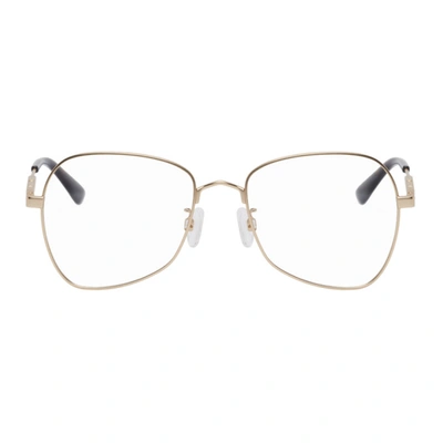 Mcq By Alexander Mcqueen Gold Metal Glasses In 002 Gold