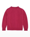 The Row Kids' Little Girl's Dewey Cashmere Crewneck Sweater In Fuchsia