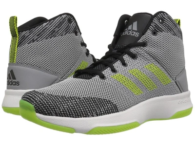 Adidas Originals Adidas Cloudfoam Executor Mid grey Five semi Solar Yellow grey Two Men s Basketball Shoes ModeSens