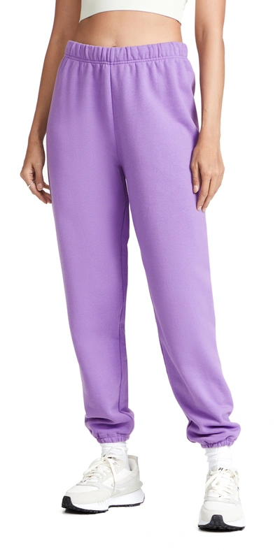 Tory Sport Tory Burch Heavy French Terry Sweatpant In Purple Holly