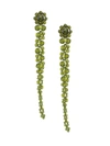 Simone Rocha Crystal Drip Earrings In Khaki