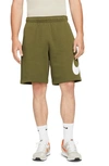 Nike Men's  Sportswear Club Graphic Shorts In Green