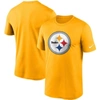 Nike Men's Dri-fit Logo Legend (nfl Pittsburgh Steelers) T-shirt In Yellow