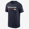 Nike Men's Navy Denver Broncos Broadcast Essential T-shirt
