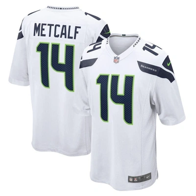 Nike Men's Nfl Seattle Seahawks (dk Metcalf) Game Football Jersey In White