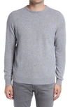 Nordstrom Men's Shop Cashmere Crewneck Sweater In Grey Driftwood Heather