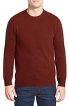 Nordstrom Cashmere Crewneck Sweater In Rust Cherry