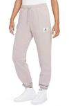 Jordan Essentials Pintuck Fleece Sweatpants In Moon Particle/ Htr/ Thundergy