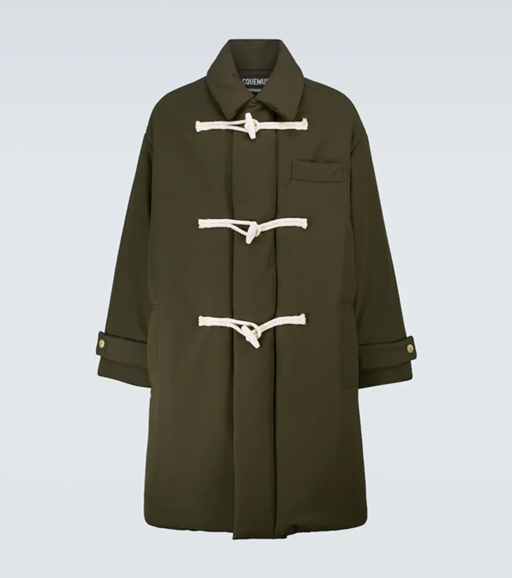 Jacquemus Le Manteau Doudoune Duffel Coat In Dark Kaki 216co03-216