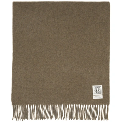 Totême Classic Wool Scarf Beige Melange