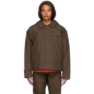 Gr10k Flame Split Jacket In Soil Brown | ModeSens