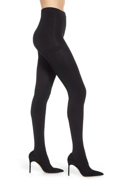 Nordstrom Fleece Lined Tights In Black