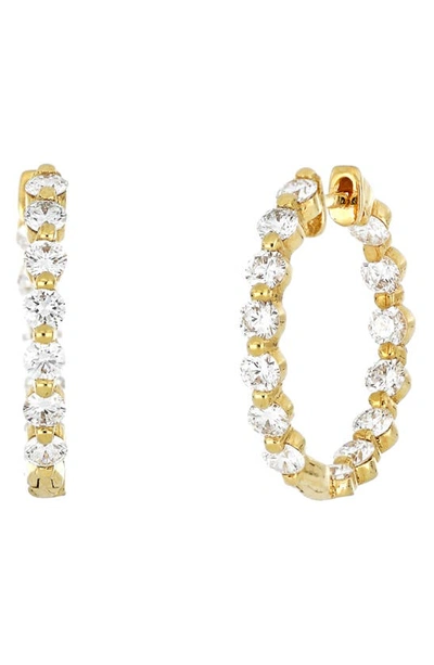 Bony Levy In-out Hoop Earrings In Yellow Gold