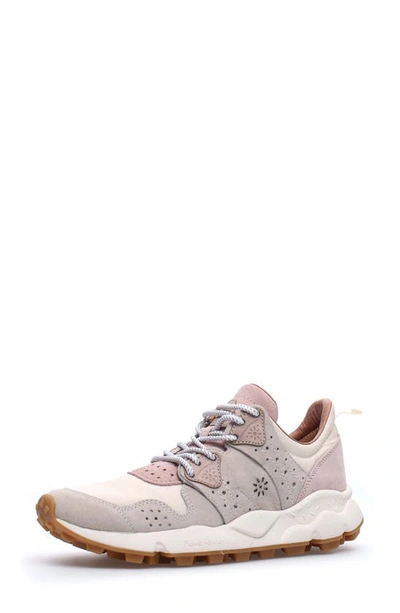 Flower Mountain Corax Sneaker In White Pink