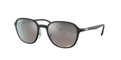Ray Ban Chromance Silver Gradient Mirror Square Unisex Sunglasses Rb4341ch 601s5j 51 In Black