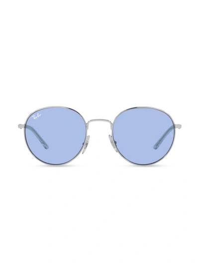 Ray Ban Sunglasses Unisex Rb3681 - Silver Frame Blue Lenses 50-20