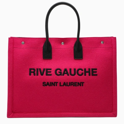 Saint Laurent Fuchsia Rive Gauche Shopping Bag In Pink