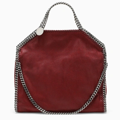 Stella Mccartney Bordeaux Falabella Fold Over Bag In Red