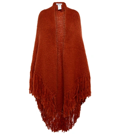 Gabriela Hearst Lauren Fringed Cashmere Shawl In Red