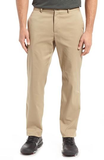 Nike Flat Front Dri-fit Tech Golf Pants In Khaki/ Khaki | ModeSens