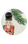 Vietri Nutcrackers Red Salad Plate