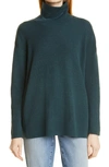 Eileen Fisher Raglan Sleeve Merino Wool Turtleneck Sweater In Dpagn