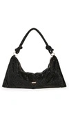 Cult Gaia Mini Hera Metal Mesh Hobo Bag In Black