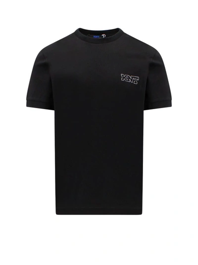 Kiton Logo Cotton T-shirt In Black