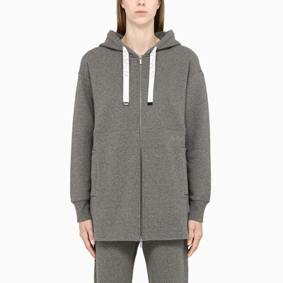 's Max Mara Gray Sweatshirt With Zip In Grey