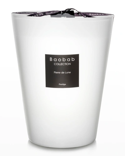 Baobab Collection Max 24 Les Prestigieuses Pierre De Lune Scented Candle In White