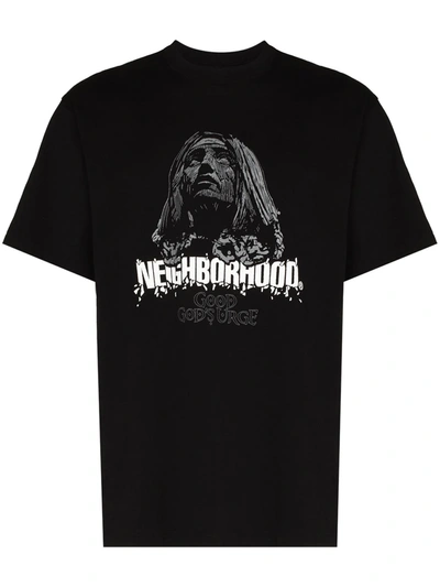Neighborhood Urge Logo Print T-shirt In Black