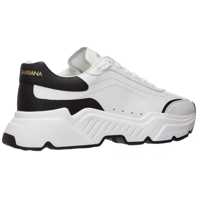 Dolce&amp;gabbana Men's Shoes Leather Trainers Sneakers  Daymaster In White