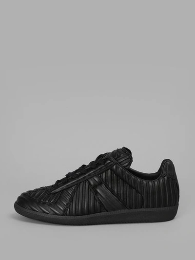 Maison Margiela Men's Black Sheepskin Replica Sneakers
