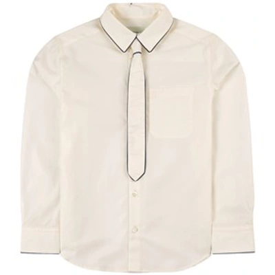 Fendi Kids' Poplin Shirt White