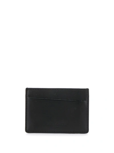 Maison Margiela Four-stitch Moniker Cardholder In Black