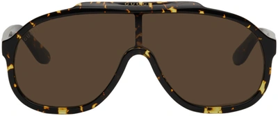 Gucci Tortoiseshell Havana Sunglasses In Brown
