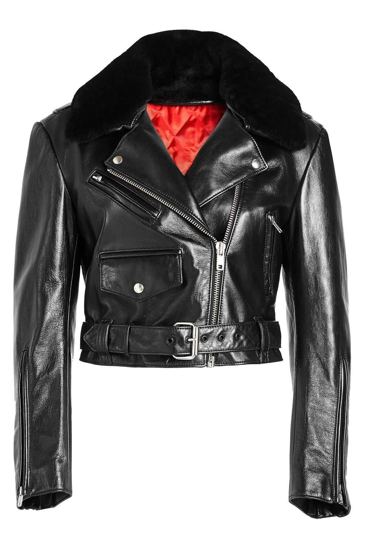 calvin klein 205w39nyc leather jacket