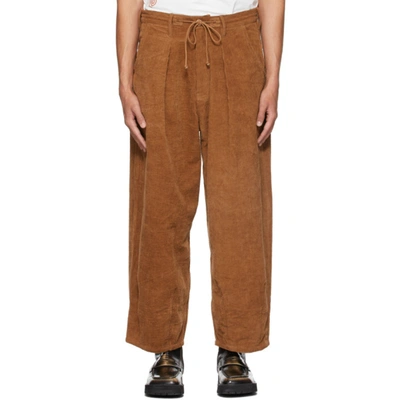 Story mfg. LUSH JEANS BARKBROWN CORDUROY