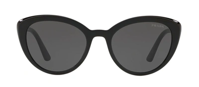 Prada Grey Cat Eye Ladies Sunglasses Pr 02vsf 1ab5s0 54