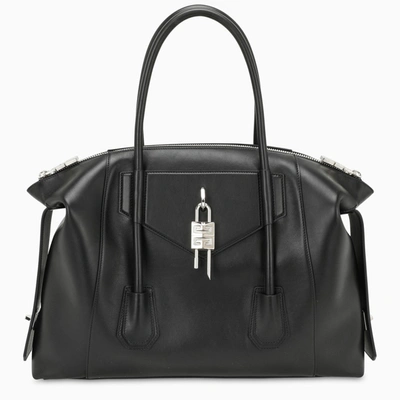 Givenchy Black Medium Antigona Soft Lock Bag