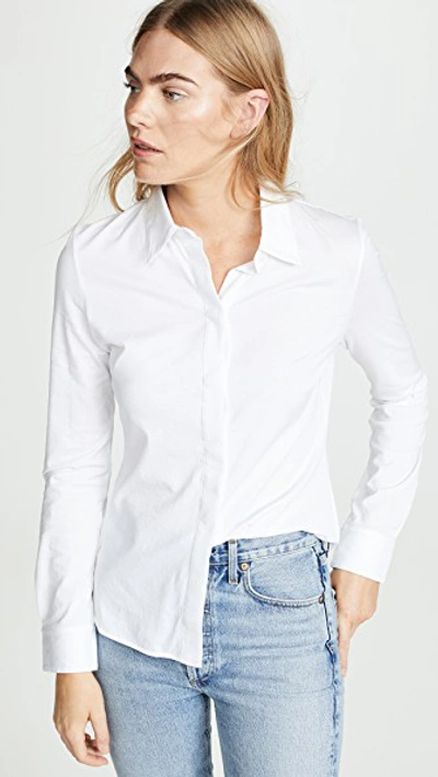 Theory Perfect Fitted Shirt In White