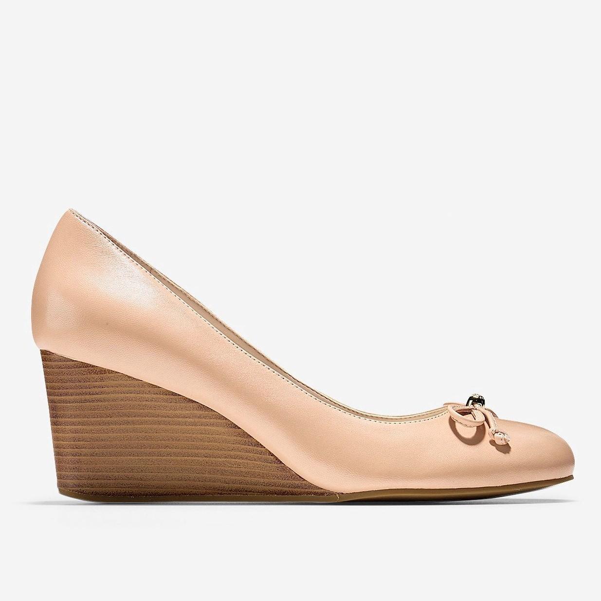 cole haan nude wedge